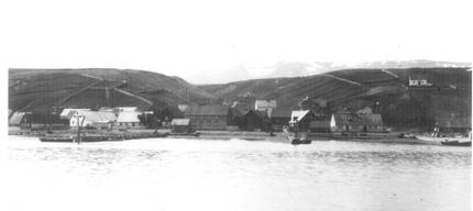 Akureyri seen from a distance