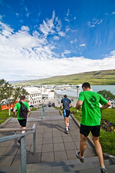 Running down to the City Center