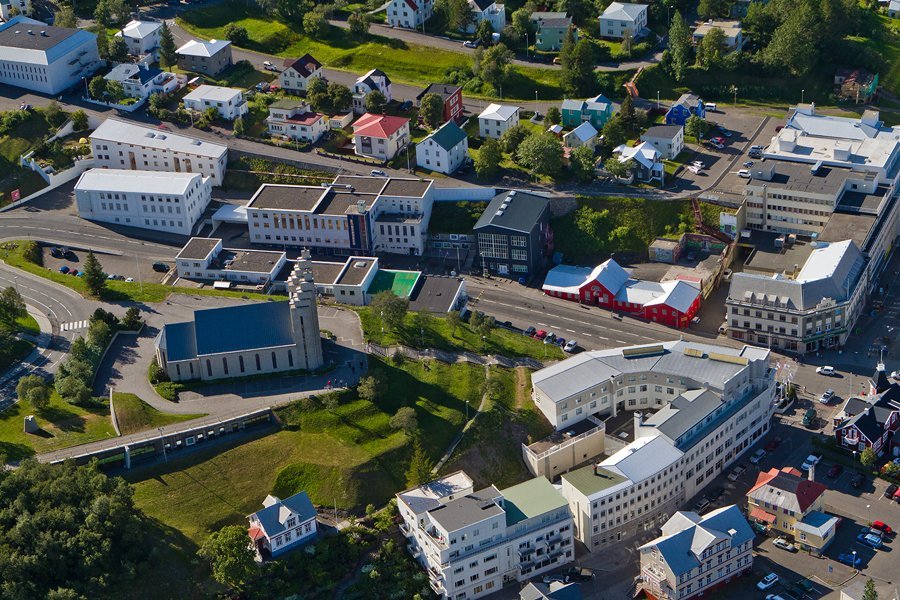Akureyri Curch and City Center