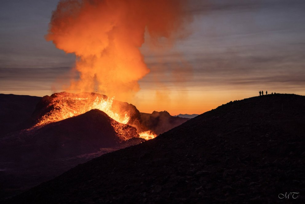 Photo: María H Tryggvadóttir (from eruption in 2021)