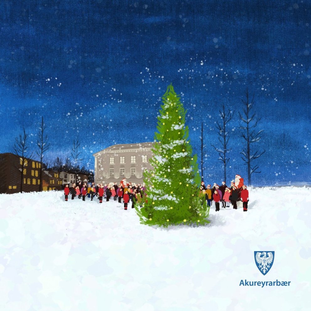 Lights on the Christmas tree